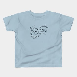 Vampire Era Elegant Calligraphy Kids T-Shirt